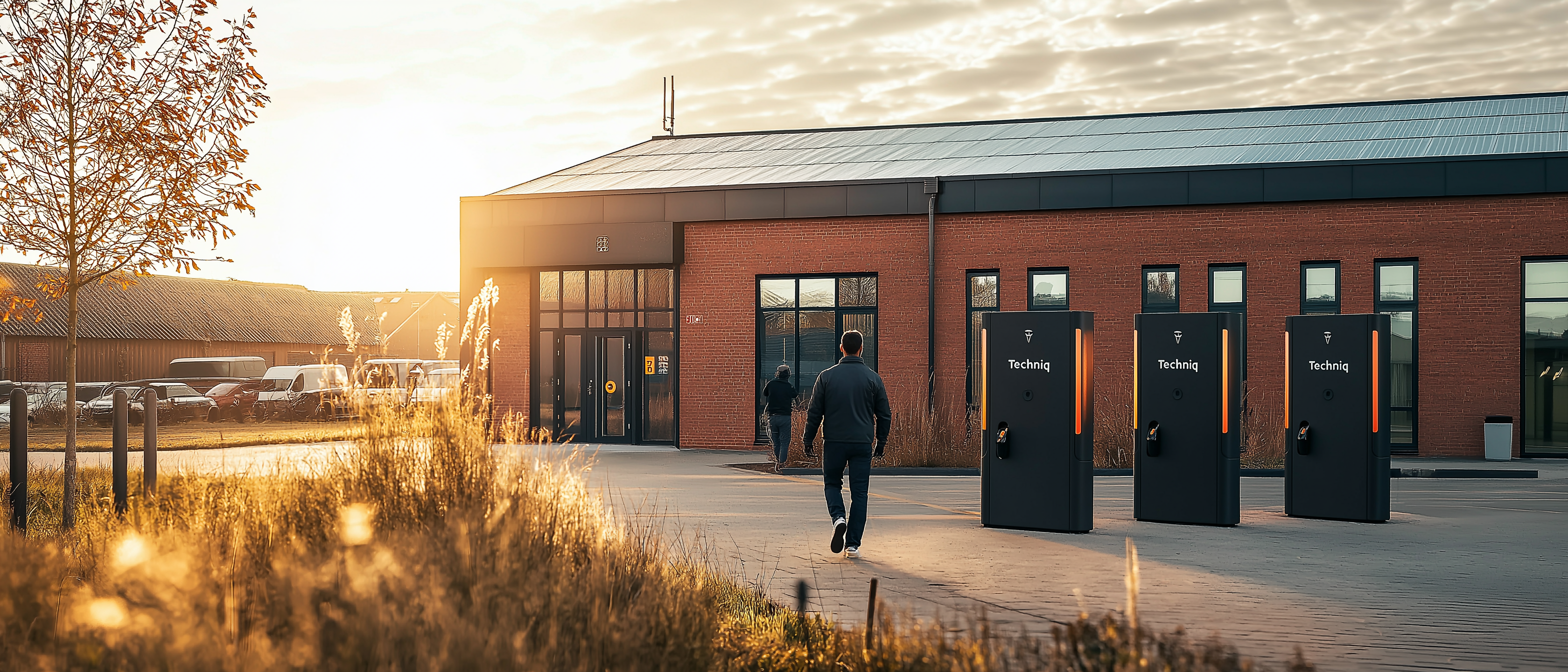Modern EV charging facility